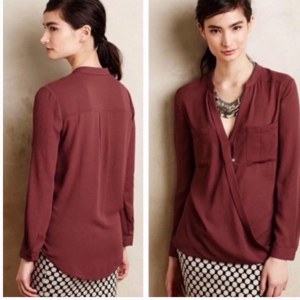 Maeve (Anthropologie) Eva wrap blouse